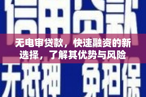 褒忠无电审贷款，快速融资的新选择，了解其优势与风险