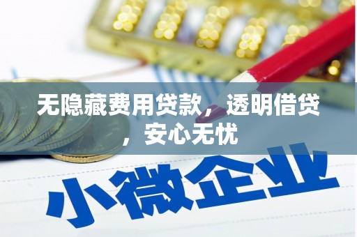 褒忠无隐藏费用贷款，透明借贷，安心无忧