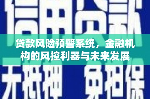 褒忠贷款风险预警系统，金融机构的风控利器与未来发展