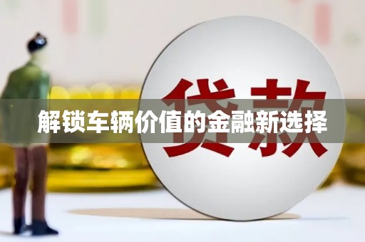 褒忠解锁车辆价值的金融新选择