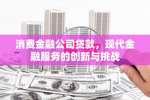 褒忠消费金融公司贷款，现代金融服务的创新与挑战
