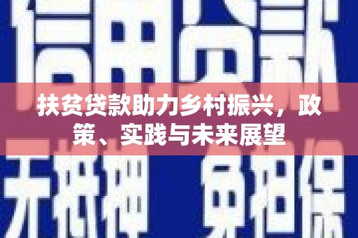 褒忠扶贫贷款助力乡村振兴，政策、实践与未来展望