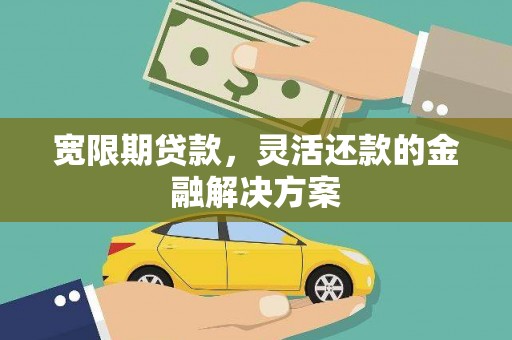 褒忠宽限期贷款，灵活还款的金融解决方案