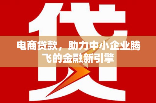 褒忠电商贷款，助力中小企业腾飞的金融新引擎
