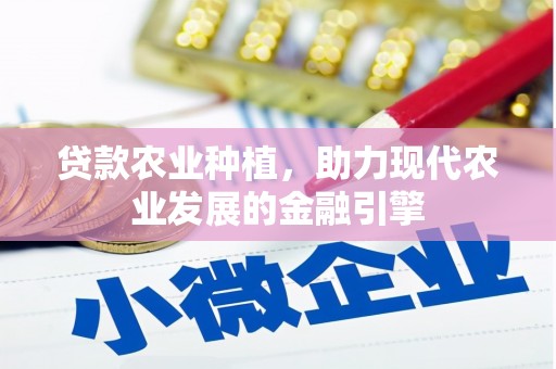 褒忠贷款农业种植，助力现代农业发展的金融引擎