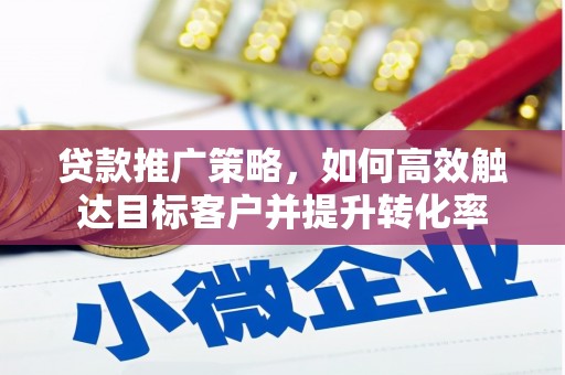 褒忠贷款推广策略，如何高效触达目标客户并提升转化率