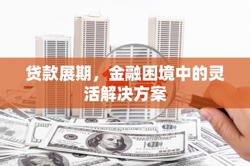 褒忠贷款展期，金融困境中的灵活解决方案