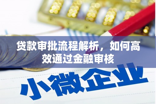 褒忠贷款审批流程解析，如何高效通过金融审核