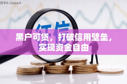 褒忠黑户可贷，打破信用壁垒，实现资金自由