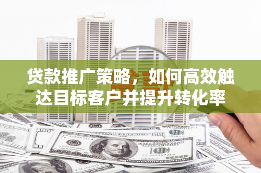 褒忠贷款推广策略，如何高效触达目标客户并提升转化率