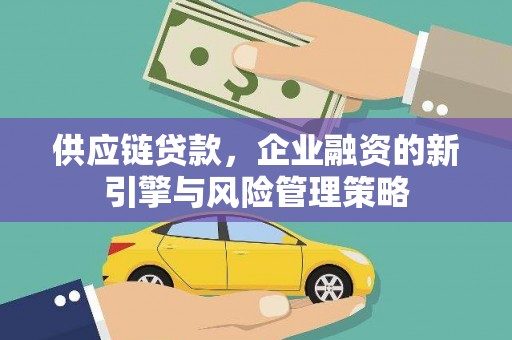 褒忠供应链贷款，企业融资的新引擎与风险管理策略