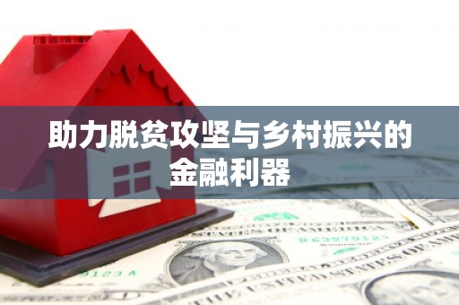 褒忠助力脱贫攻坚与乡村振兴的金融利器