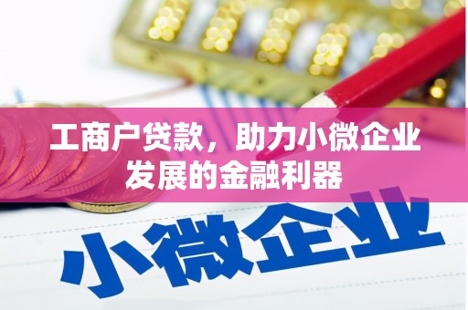 褒忠工商户贷款，助力小微企业发展的金融利器