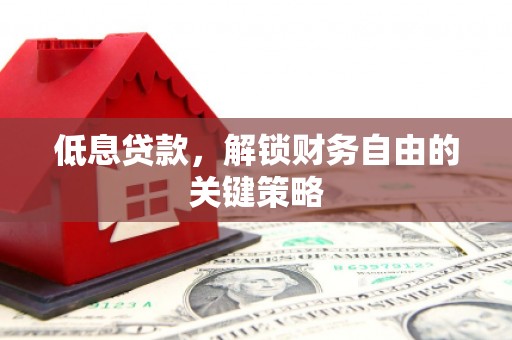 褒忠低息贷款，解锁财务自由的关键策略
