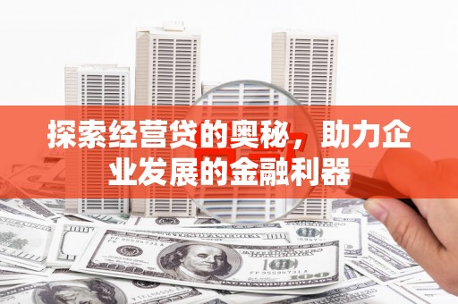 褒忠探索经营贷的奥秘，助力企业发展的金融利器