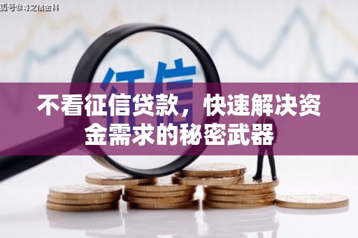 褒忠不看征信贷款，快速解决资金需求的秘密武器