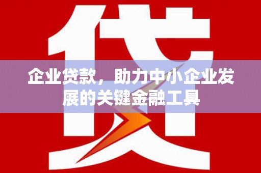 褒忠企业贷款，助力中小企业发展的关键金融工具