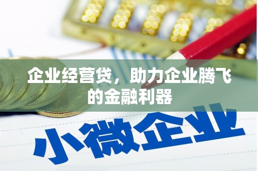 褒忠企业经营贷，助力企业腾飞的金融利器