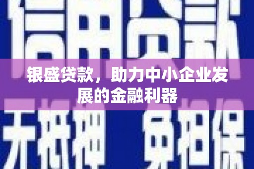 褒忠银盛贷款，助力中小企业发展的金融利器