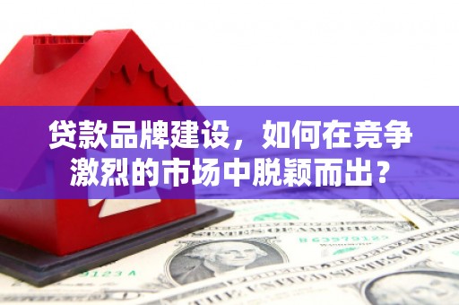 褒忠贷款品牌建设，如何在竞争激烈的市场中脱颖而出？