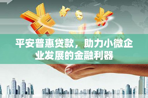 褒忠平安普惠贷款，助力小微企业发展的金融利器