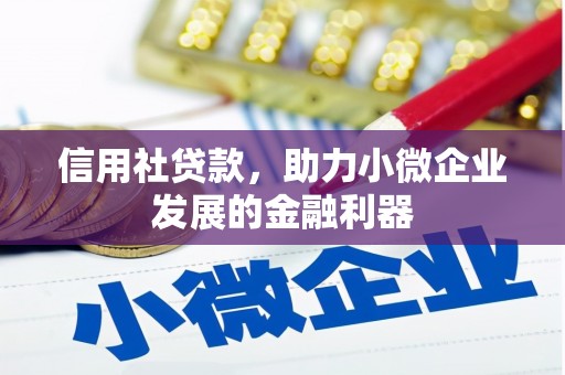 褒忠信用社贷款，助力小微企业发展的金融利器