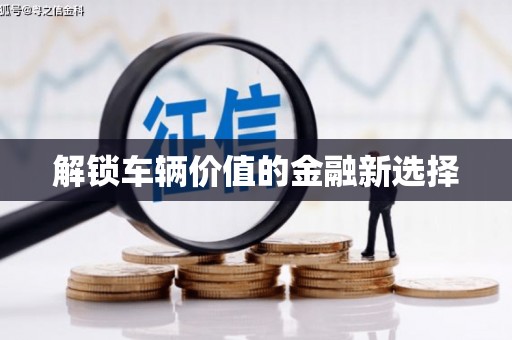 褒忠解锁车辆价值的金融新选择