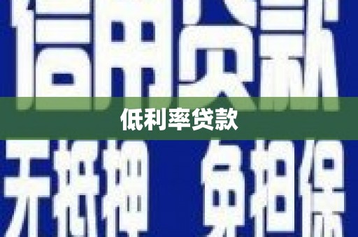 褒忠低利率贷款
